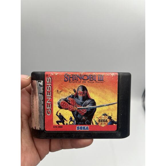 Shinobi III 3 Revenge Of The Ninja Master Sega Genesis Game Only Tested Cleaned